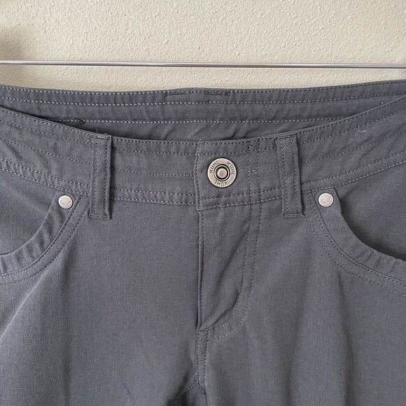 Kuhl Freeflex Roll-Up Pant Womens 4 Dark Grey Hiking Outdoors Activewear UPF - Picture 5 of 16